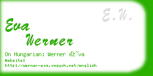 eva werner business card